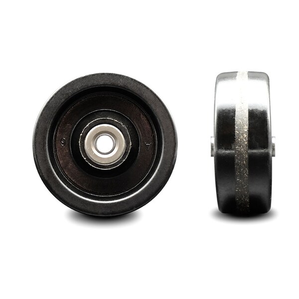 Service Caster SCC - 4" Phenolic Wheel Only w/Roller Bearing - 3/8" Bore - 600 lbs Capacity SCC-PHR414-38 - main